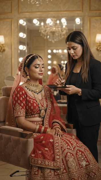 Behind the scenes reel — bridal transformation